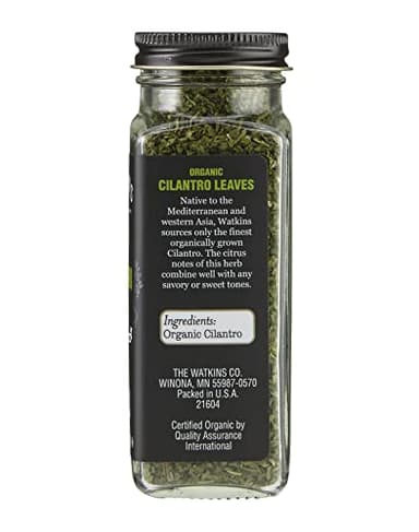 Watkins Gourmet Organic Spice Jar, Cilantro Leaves, Non-GMO, Kosher, 0.63 Ounce Jar, 1-Pack - Image 2