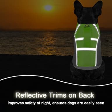 Mklhgty Dog Life Jacket for Swimming & Boating, Ripstop Safety Vest with Rescue Handle, High Buoyancy Preserver for Small Medium Large Dogs - Image 4