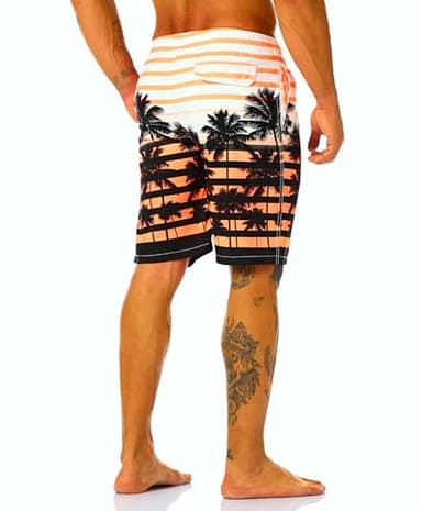 KAILUA SURF Mens Swim Trunks Long, Quick Dry Boardshorts, 9 Inches Inseam Bathing Suits with Mesh Lining - Image 3