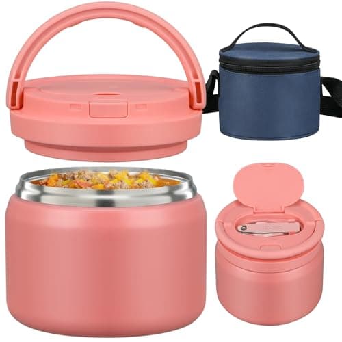 14oz Thermo Food Jar for Kids,Insulated Vacuum Food Jar for Hot & Cold Leak Proof Lunch Container Stainless Steel Wide Mouth Soup for School Travel - Image 1