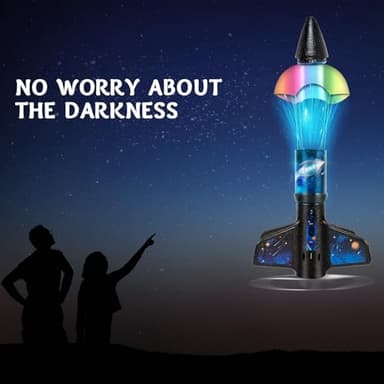 Rocket Launcher for Kids -200 Feet of Flight Altitude, Auto Electric Rocket Toys with Safe Parachute, Outdoor Summer Yard Toys Christmas Birthday Gifts for Boys & Girls Age 6 7 9 10 12 8-13 Years Old - Image 7