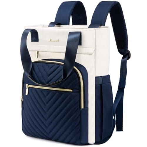 LOVEVOOK Laptop Backpack for Women, 17.3 Inch Work Business Laptop Bag, Wide Top Open Teacher Nurse Bag with USB Port, Waterproof Computer Backpack Purse for travel - Image 1