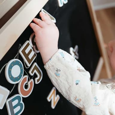 Tiny Land Easel for Kids, Double-Sided Magnetic Easel, Adjustable Wooden Kids Art Easel with Paper Roll, Learning-Toy for 3,4,5,6,7,8 Years Old Boy & Girls - Image 7