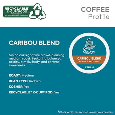 Caribou Coffee Caribou Blend Keurig Single-Serve K-Cup Pod, Medium Roast Coffee, 96 Count - Image 4