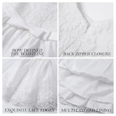 LZH Toddler Princess Flower Dress Baby Girls Birthday Wedding Party Dresses - Image 5