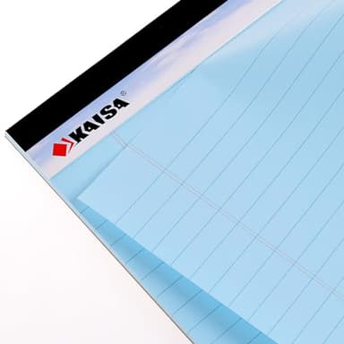 KAISA Colored Legal Pad Writing Pads 8.5x11 inch, Wide Ruled, 40 Sheets/Pad, 20lb Colored Paper, Perforated Writing Pad with Sturdy Back (4 Pads), KSU-5972 - Image 3