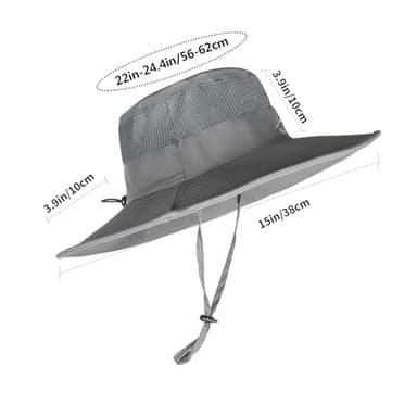 Sun Hats for Men Women Fishing Hat UPF 50+ Breathable Wide Brim Summer UV Protection Hat - Image 5