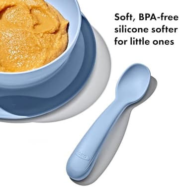 OXO Tot Silicone Spoons 2 Pack - Dusk and Opal - Image 3