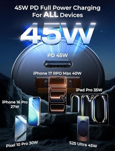 AINOPE 67.5W Super Mini Car Charger USB C 45W PD&QC 3.0 Fast Charging, All Metal Cigarette Lighter Adapter Car Charger Adapter Outlet for iPhone 17 Pro Max Air 16 15 14 13, Samsung Galaxy S25,Android - Image 4