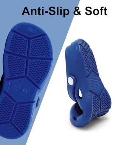 Cubufly Boys and Girls Garden Clogs Slip on Water Shoes Children Sandals for Indoor Outdoor Blue(Toddler/Little Kids/Big Kids) - Image 4
