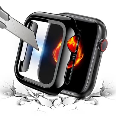 Bekomo Compatible with Apple Watch Band 49mm 46mm 44mm 45mm 42mm 40mm 38mm 41mm, Stainless Steel iWatch Bands with 2 Pack Tempered Glass Case for Series 11/10/9/Ultra 3 2/8/7/6/5/4/3/2/1/SE for Men - Image 3