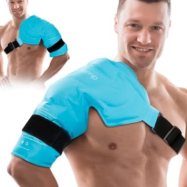 Comfytemp Shoulder Ice Pack Rotator Cuff Cold Therapy Wrap, FSA Eligible, Gel Ice Packs for Injuries Reusable, Instant Cold Compress Shoulder Brace for Pain Relief, Surgery Recovery Item Gift (Large) - Image 1