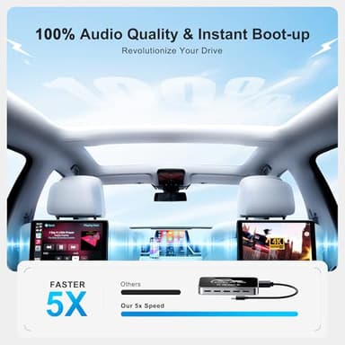 AI Box Wireless CarPlay & Auto Adapter - Plug & Play, Dual-Band WiFi, Bluetooth 5.0, 4K Video Support, Android 12.0 System, Compatible with Factory CarPlay & Android Auto （4GB RAM+32GB ROM） - Image 8