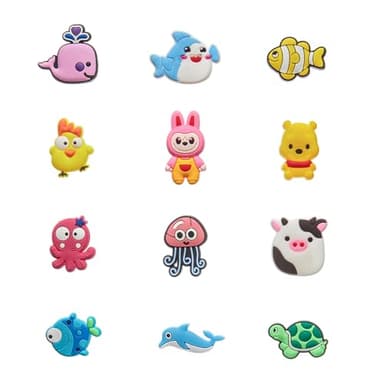 Argodaze 30 Pcs Waterproof Shoe Charms for Kids & Adults - Cute Durable Charm Decorations for Clogs & Sandals, Assorted Cartoon Shoe Accessories for Birthday Gifts for Boys, Girls, Women (30) - Image 2