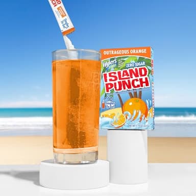 Wyler's Light Island Punch Singles To Go, Water Drink Mix, Outrageous Orange, 10 Count, Pack Of 12 (120 Single Servings) - Image 5
