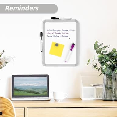 VUSIGN Small Dry Erase Whiteboard, 8.5 x 11 Inches White Board for Kids, Students, Fridge, Locker, Mini Dry Erase Board - Image 3