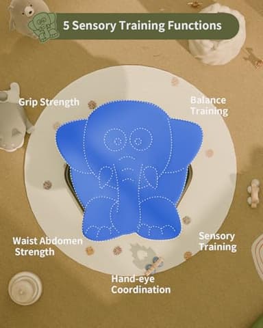 Daisybreath Spinning Chair for Autistic Kids, Kids Swivel Chair Sensory Seat for Autism ADHD Children, Autism Swivel Sensory Toy, Training Body Coordination, Deep Blue - Image 5