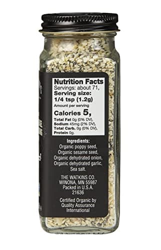 Watkins Gourmet Organic Everything Bagel Sesame Seasoning Blend, 3.0 Oounce - Image 2