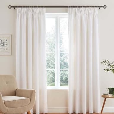 KAMANINA Bronze Curtain Rod 32 to 58 Inch(2.6-4.8ft), Adjustable Curtain Rods for Windows 28 to 48 Inch, 3/4 Inch Splicing Drapery Rods with Twisted Cage Finial - Image 3