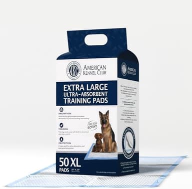 American Kennel Club Scented Puppy Training Pads with Ultra Absorbent Quick Dry Gel – 28 x 30 Pee Pads for Dogs - Fresh Scented - 50 Count, XL - Image 3