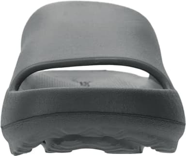 Joomra Pillow Slippers for Women With Arch Support Mens Rubber Foam House Rubber Bath Bathroom Home Platform Orthopedic Sandals Cloud Cushion Slides for Female Male Sandles Deep Grey 39-40 - Image 4