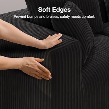 Novilla Modular Sectional Sofa, Modern Cloud Sectional Couch with Smarts Coil™ Support, U-Shape Upholstered Boneless Couch for Living Room Apartments Bedroom, No Assembly Required (6 Seater) - Image 10