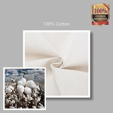 TOPDesign 30-Pack Canvas Tote Bags with an External Pocket, Reusable Grocery Shopping Bags, Top Zipper Closure, Daily Essentials (Natural) - Image 7