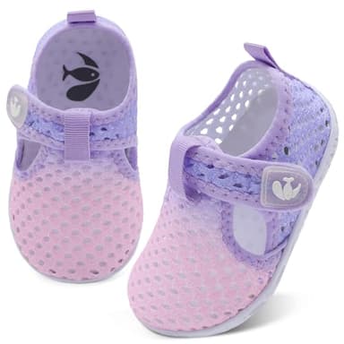 FEETCITY Kids Water Shoes Swim Shoes Aqua Socks Non-Slip Quick Dry Barefoot Sports Shoes Outdoor for Boys Girls - Image 1