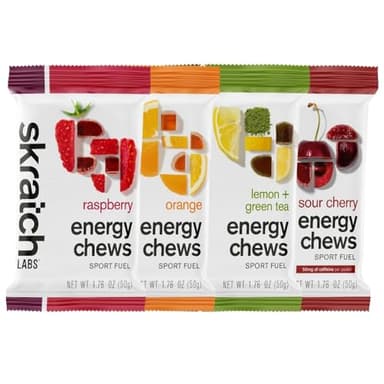 Skratch Labs Energy Chews | Gummies for Running, Cycling, and Sports Preformance | Gel Alternative | Variety Pack (10 Pack) | Gluten Free, Vegan - Image 1
