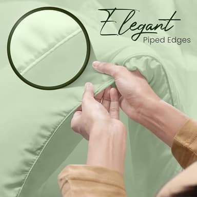 Utopia Bedding Comforters Twin Size, All Season Duvet Insert, Down Alternative Box Stitched Bed Comforter with Corner Tabs, Machine Washable (Sage Green) - Image 5