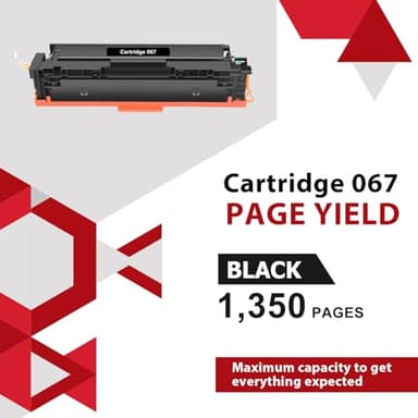 067 067H Black Toner Cartridge 2 Pack MF656CDW MF654CDW Compatible Replacement for Canon 067 Black 067H Color ImageCLASS LBP632CDW MF653Cdw LBP633CDW MF651CW LBP631CW Printer High Yield Ink | 2-Pack - Image 3