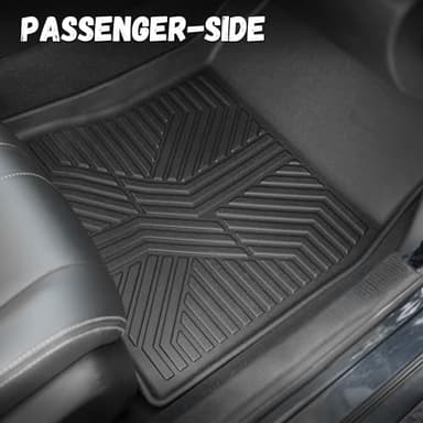 PARTZER Floor Mats for Honda Civic 2016-2021 Coupe/Sedan/Type R/Insight, Honda Civic 2017-2021 Hatchback, All Weather TPE Protection Floor Liners Accessories, 1st & 2nd Row - Image 4