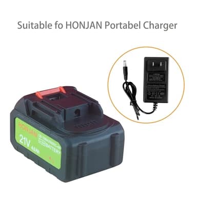 HONJAN 4.0Ah 21V Replacement Rechargeable Li-ion Battery with Level Indicator for Cordless Paint Sprayer Tire Inflator Compatible with Most Makita Interface Battery Cordless Power Tools - Image 6