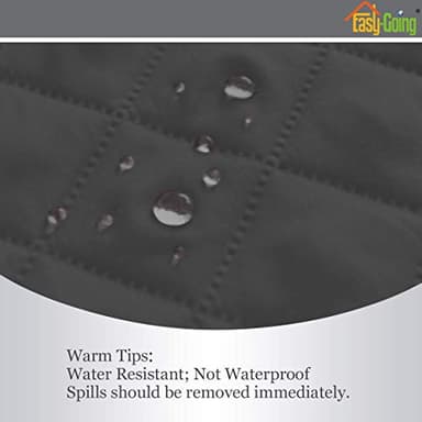 Easy-Going Reversible Oversized Couch Cover for 3 Cushion Couch Sofa Cover for Dogs Water Resistant Furniture Protector Cover with Foam Sticks for Pet (Oversized Sofa, Darkgray/Beige) - Image 4