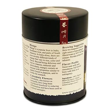 The Tao of Tea, Black Mango Black Tea, Loose Leaf, 4 Ounce Tin - Image 4