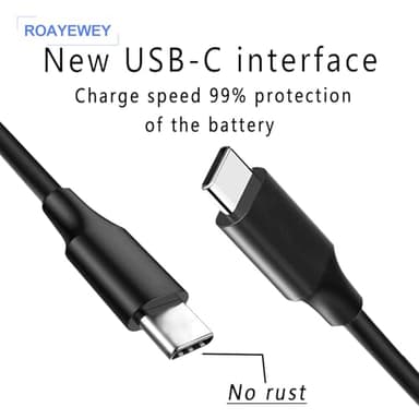 ROAYEWEY USB Type C Replacement for 45W Chromebook Charger Compatible with HP Chromebook 14 X360 USB C Power Supply Adapter - Image 2