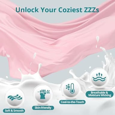 Sasttie Pregnancy Pillows for Sleeping, Jumbo U Shaped Cooling Full Body Pillow with Removable Cover, Pregnant Women Must Haves, Maternity Essential, Light Pink - Image 4