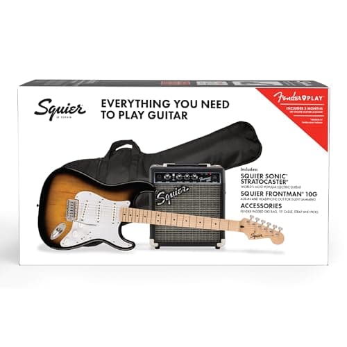 Squier Sonic Series Stratocaster Pack - 2-color Sunburst - Image 1