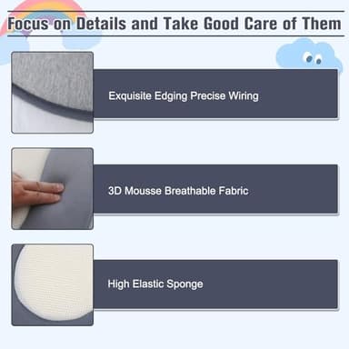 MUSICRAB Bassinet Snuggle Bed Adjustable Wedge Lounger - Image 5