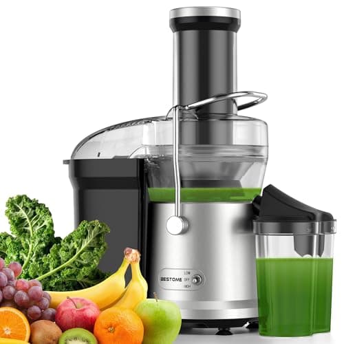 Juicer, 1200W Juicer Machine with 3" Feed Chute for Whole Fruits and Vegs, Dual Speeds Centrifugal Juice Extractor Maker with Heavy Duty Full Copper Motor, High Juice Yield, Easy to Clean, BPA-Free - Image 1