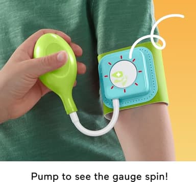 Fisher-Price Doctor Playset Medical Kit 7-Piece Toy for Dress Up and Preschool Pretend Play Ages 3+ Years - Image 5