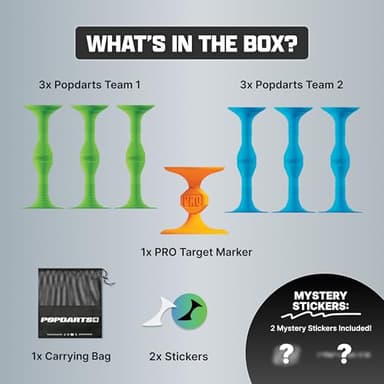 Popdarts Pro Pack (Blue and Green) - Indoor, Outdoor Suction Cup Throwing Game - Competition with a POP - Image 3