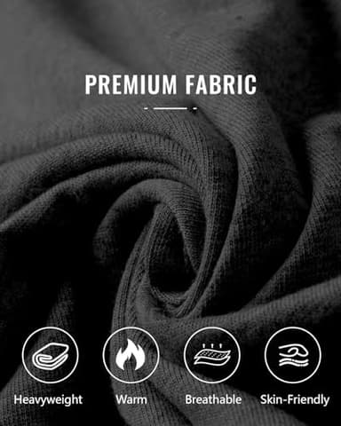 Lasjixion Men's Cargo Sweatpants Open Bottom Fleece Hiking Jogger Cargo Sweatpants for Men with Pockets Black - Image 5