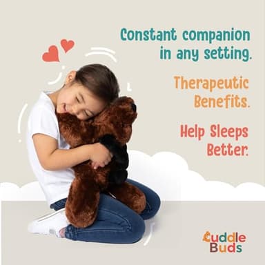 Cuddle Buds 5lbs Weighted Dog Stuffed Animal for Sensory Needs, 20'' Plush Dog, Weighted Stuffed Animals for Adults, Soft Plushie Toy - Image 3