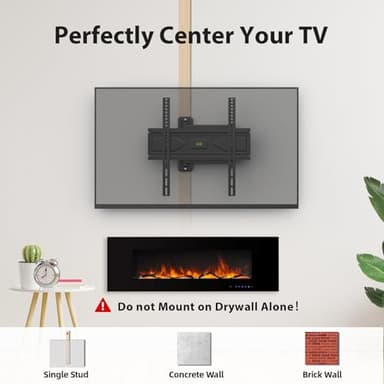 USX MOUNT Corner TV Wall Mount for 26-60 Inch TVs up to 80 lbs, Single Articulating Arm, Full Motion TV Wall Mount Bracket with Swivel and Tilt, Max VESA 400x400mm - Image 6