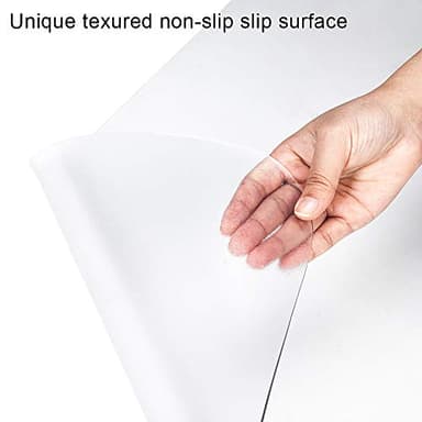 Kuyal Clear Chair mat for Hard Floors 48 x 48 inches Transparent Floor Mats Wood/Tile Protection Mat for Office & Home(48" X 48" Square) - Image 3