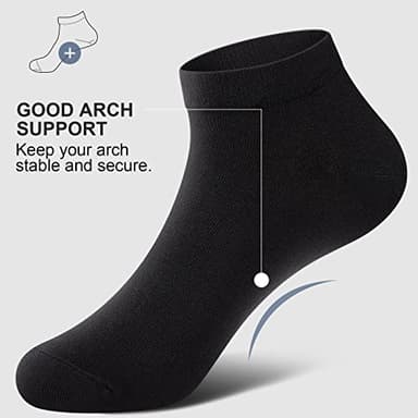 wernies No Show Men Socks, Low Cut Ankle Sock, Men Short Socks Casual Cotton Socks Size 6-10 - Image 2
