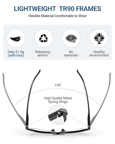 JOLISU 4 Pack Reading Glasses Men Women Spring Hinges Comfortable Glasses for Reading,2.5 - Image 3