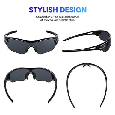 BEACOOL Polarized Sports Sunglasses for Men Women Youth Baseball Cycling Running Driving Fishing Golf Motorcycle TAC Glasses - Image 2