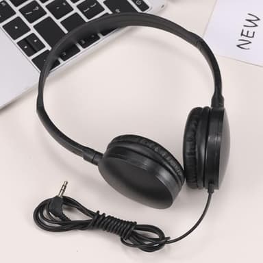 XOSDA Kids Bulk Headphones for Classroom 5 Pack, Wholesale Children Class Set Headphones for Schools, Student, Libraries, Computer Lab(Black,5 pcs) - Image 5